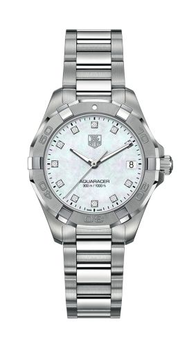 TAG Heuer WAY1313.BA0915 : Aquaracer 300M Quartz 32 Stainless Steel / MOP - Diamond / Bracelet