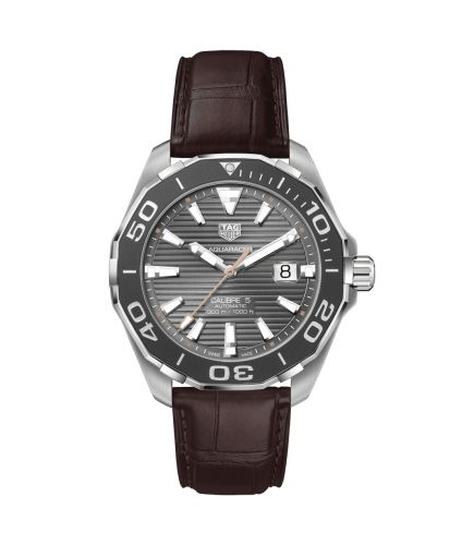 TAG Heuer WAY201M.FC6474 : Aquaracer 300M Calibre 5 43 Stainless Steel / Grey / Strap