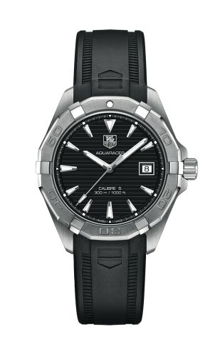 TAG Heuer WAY2110.FT8021 : Aquaracer 300M Calibre 5 40.5 Stainless Steel / Black / Rubber