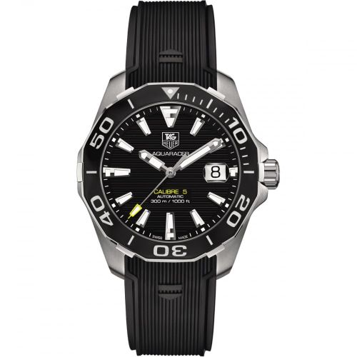 TAG Heuer WAY211A.FT6068 : Aquaracer 300M Calibre 5 41 Stainless Steel / Black / Rubber