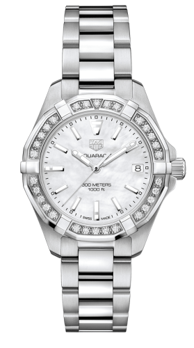 TAG Heuer WBD1313.BA0740 : Aquaracer 300M Quartz 32 Stainless Steel / Diamond / MOP / Bracelet