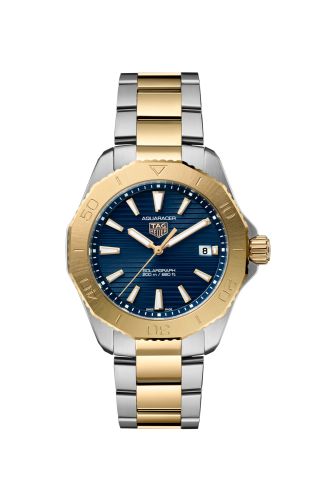 TAG Heuer WBP1120.BB0002 : Aquaracer Professional 200 Quartz 40 Stainless Steel - Yellow Gold / Blue