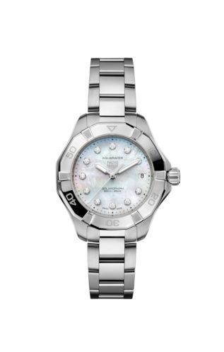 TAG Heuer WBP1313.BA0005 : Aquaracer Professional 200 Solargraph 34 Stainless Steel / MOP - Diamond