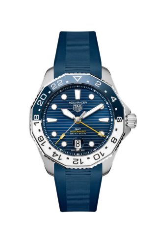 TAG Heuer WBP2010.FT6198 : Aquaracer Professional 300 GMT Stainless Steel / Blue / Rubber