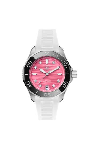 TAG Heuer WBP231J.FT6234 : Aquaracer Professional 300 36 Stainless Steel / Pink - Diamond / Rubber