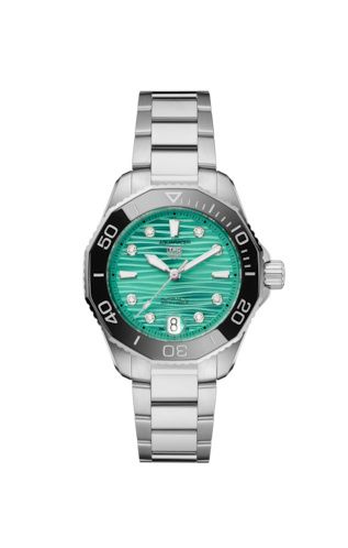 TAG Heuer WBP231K.BA0618 : Aquaracer Professional 300 36 Stainless Steel / Turquoise - Diamond / Bracelet