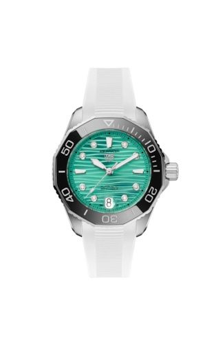 TAG Heuer WBP231K.FT6234 : Aquaracer Professional 300 36 Stainless Steel / Turquoise - Diamond / Rubber