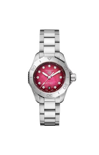 TAG Heuer WBP2414.BA0622 : Aquaracer Professional 200 Automatic 30 Stainless Steel / Red MOP