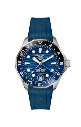 TAG Heuer WBP5114.FT6259 : Aquaracer Professional 300 GMT 42 Stainless Steel / Blue / Rubber