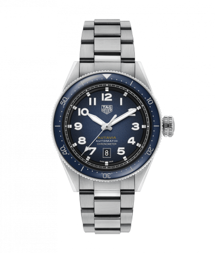 TAG Heuer WBE5116.EB0173 : Autavia Calibre 5 Stainless Steel / Blue / Bracelet