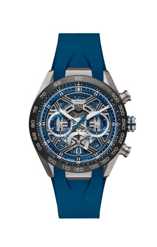 TAG Heuer CBU2081.FT6274 : Carrera Chronograph Extreme Sport Titanium - Ceramic / Blue / Rubber