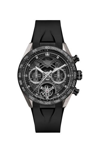 TAG Heuer CBU5080.FT6272 : Carrera Chronograph Tourbillon  Extreme Sport Titanium - Forged Carbon / Black / Rubber