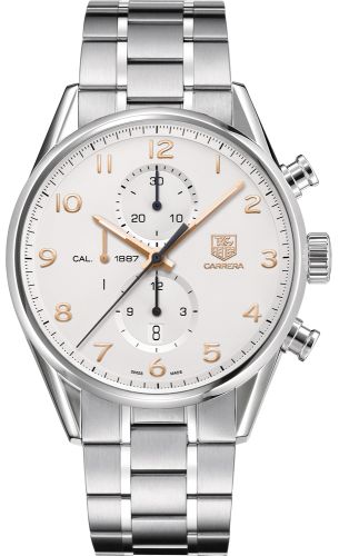 TAG Heuer CAR2012.BA0796 : Carrera Calibre 1887 43 Stainless Steel / Silver / Bracelet