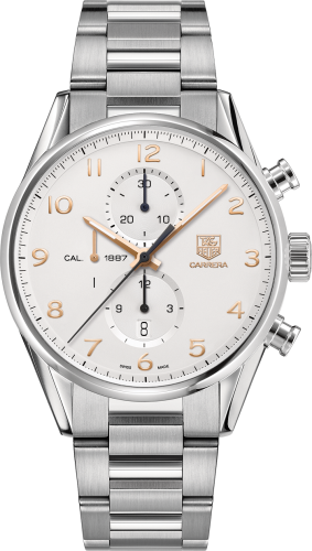 TAG Heuer CAR2012.BA0799 : Carrera Calibre 1887 43 Stainless Steel / Silver / Bracelet