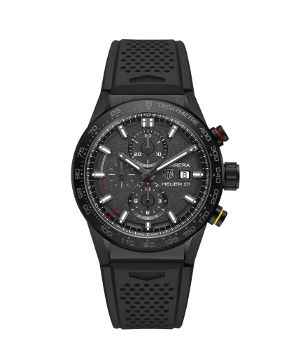 TAG Heuer CAR201J.FT6087 : Carrera Calibre Heuer 01 43 Stainless Steel / Black / Rubber / CLEP