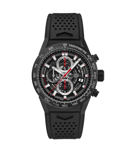 TAG Heuer CAR2090.FT6088 : Carrera Calibre Heuer 01 43 Black Ceramic / Stainless Steel / Rubber