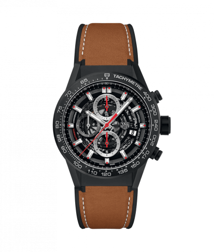 TAG Heuer CAR2090.FT6124 : Carrera Calibre Heuer 01 43 Black Ceramic / Stainless Steel / Rubber