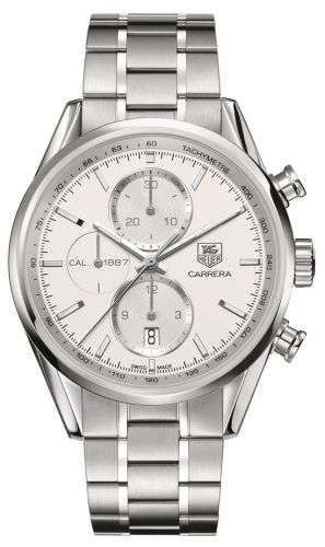 TAG Heuer CAR2111.BA0720 : Carrera Calibre 1887 41 Stainless Steel / Silver / Bracelet