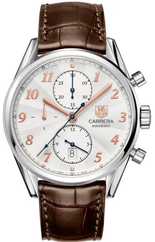 TAG Heuer CAS2112.FC6291 : Carrera Calibre 16 41 Heritage Stainless Steel / Silver / Alligator