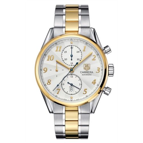 TAG Heuer CAS2150.BD0731 : Carrera Calibre 16 41 Heritage Stainless Steel / Yellow Gold / Silver / Bracelet