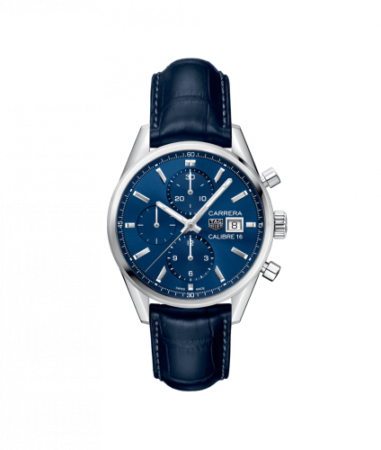 TAG Heuer CBK2112.FC6292 : Calibre 16 41 Stainless Steel / Blue / Alligator