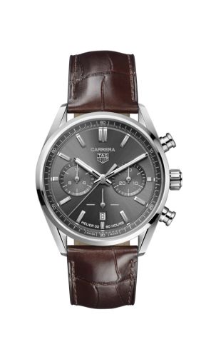 TAG Heuer CBN2012.FC6483 : Carrera Calibre Heuer 02 42 Stainless Steel / Grey / Strap