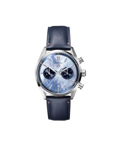 TAG Heuer CBN201E.FC6544 : Carrera Calibre Heuer 02 42 Stainless Steel / Blue MOP / Japan