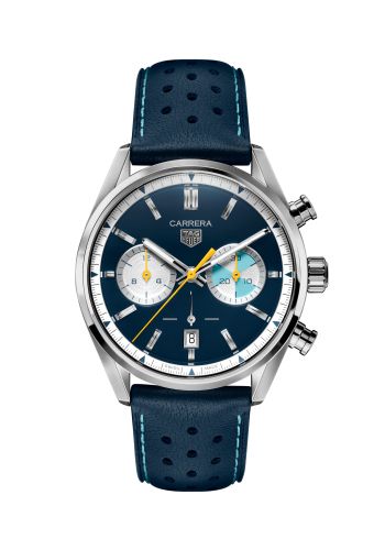 TAG Heuer CBN201N.FC6620 : Carrera Calibre Heuer 02 42 Stainless Steel / Blue / Limited Edition Seafarer for France