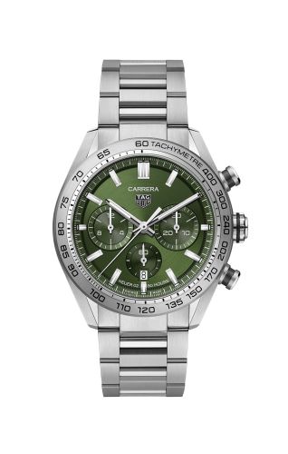TAG Heuer CBN2A10.BA0643 : Carrera Calibre Heuer 02 44 Stainless Steel / Green