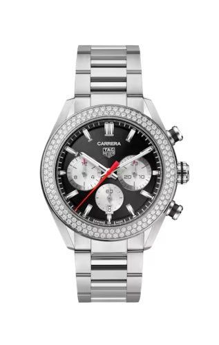 TAG Heuer CBN2A12.BA0643 : Carrera Calibre Heuer 02 44 Stainless Steel - Diamond / Black