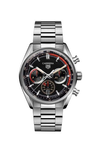 TAG Heuer CBS2015.EB0381 : Carrera Chronosprint Glass Box 42 Stainless Steel / Porsche Porsche Rallye