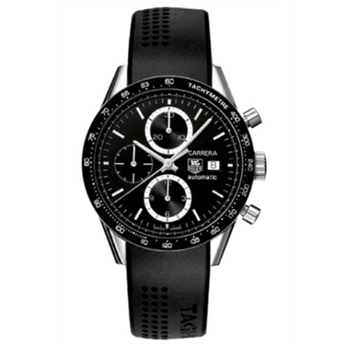 TAG Heuer CV2010.FT6007 : Carrera Calibre 16 41 Stainless Steel / Black / Rubber