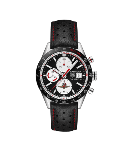TAG Heuer CV201AS.FC6429 : Carrera Calibre 16 41 Stainless Steel / Black Retro / Indy 500
