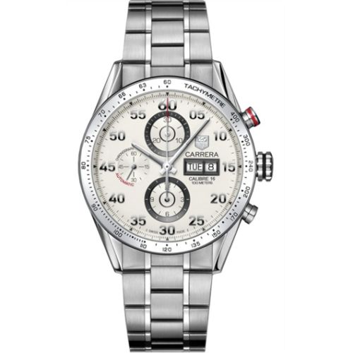 TAG Heuer CV2A11.BA0796 : Carrera Calibre 16 Day Date 43 Stainless Steel / Silver / Bracelet