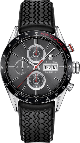 TAG Heuer CV2A1M.FT6033 : Carrera Calibre 16 Day Date 43 Stainless Steel / Grey / Monaco Grand Prix