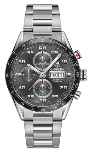 TAG Heuer CV2A1U.BA0738 : Carrera Calibre 16 Day Date 43 Stainless Steel /