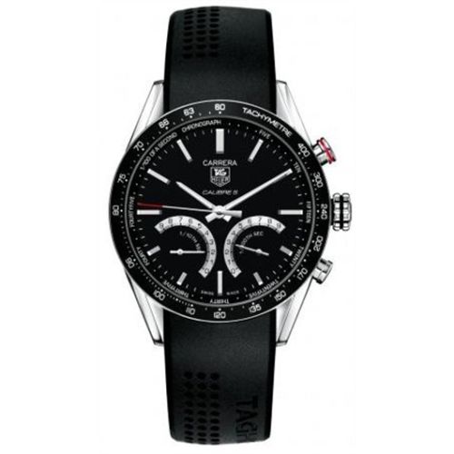 TAG Heuer CV7A12.FT6012 : Carrera Calibre S 43 Stainless Steel / Black / Rubber