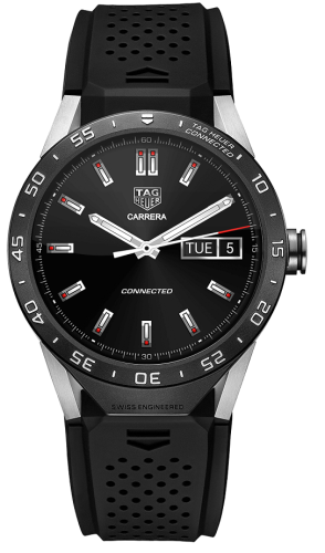 TAG Heuer SAR8A80.FT6045 : Carrera Connected Black Strap