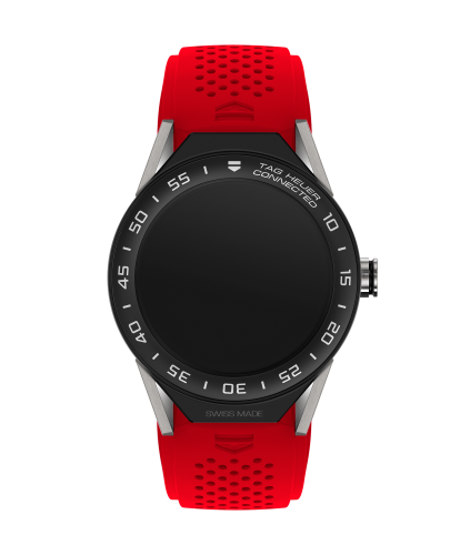 TAG Heuer SBF8A8001.11FT6080 : Carrera Connected Modular 45 Titanium / Ceramic / Red Rubber