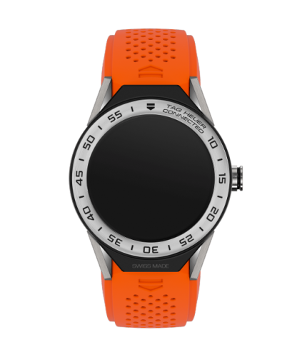 TAG Heuer SBF8A8014.11FT6081 : Carrera Connected Modular 45 Titanium / Stainless Steel / Orange Rubber