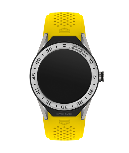 TAG Heuer SBF8A8014.11FT6082 : Carrera Connected Modular 45 Titanium / Stainless Steel / Yellow Rubber