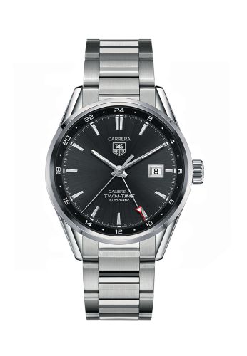TAG Heuer WAR2012.BA0723 : Calibre 7 Twin Time Stainless Steel / Grey / Bracelet