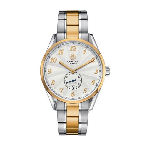 TAG Heuer WAS2150.BD0733 : Carrera Calibre 6 39 Heritage Stainless Steel / Yellow Gold / Silver / Bracelet