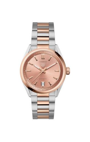 TAG Heuer WBN2350.BD0000 : Carrera Date 36 Stainless Steel - Rose Gold / Rose