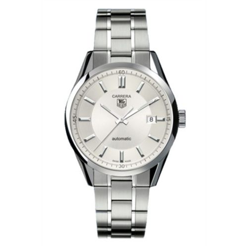 TAG Heuer WV211A.BA0787 : Carrera Calibre 5 39 Stainless Steel / Silver / Bracelet