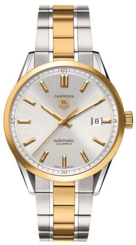TAG Heuer WV215D.BD0788 : Carrera Calibre 5 39 Stainless Steel / Yellow Gold / Silver / Bracelet