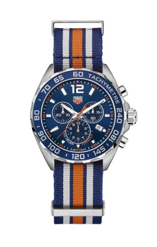 TAG Heuer CAZ1014.FC8196 : Formula 1 Chronograph Quartz 43 Stainless Steel / Blue / Bracelet