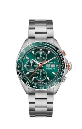 TAG Heuer CAZ201H.BA0876 : Formula 1 Calibre 16 44 Stainless Steel / Green / Bracelet