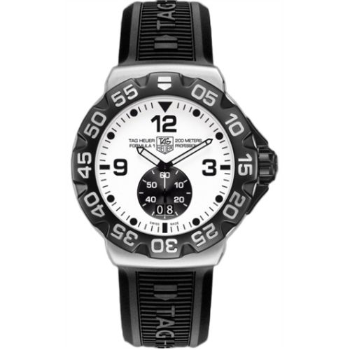 TAG Heuer WAH1011.BT0717 : Formula 1 Big Date 44 Stainless Steel / White / Rubber