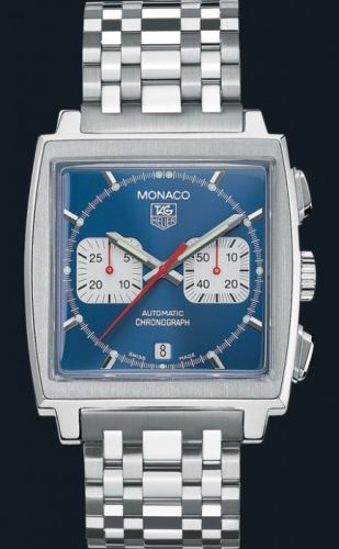 TAG Heuer CW2113.BA0780 : Monaco Calibre 17 Stainless Steel / Blue / Bracelet